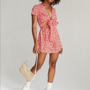 NWOT Princess Polly Virgo Tie Romper Size 6